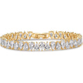 14K Gold Plated Tennis Bracelets for Women - Bridal Gold Tennis Bracelet with Pear Cubic Zirconia - Hypoallergenic Trendy CZ Jewelry - Elegant Bridal Wedding Gift - My Store