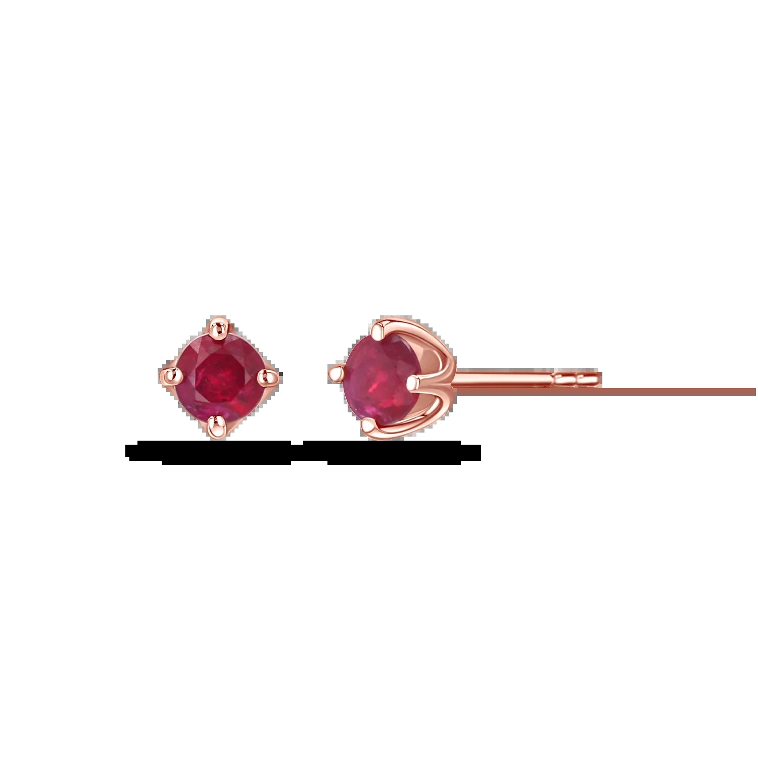 14K Gold Solitaire Studs - My Store