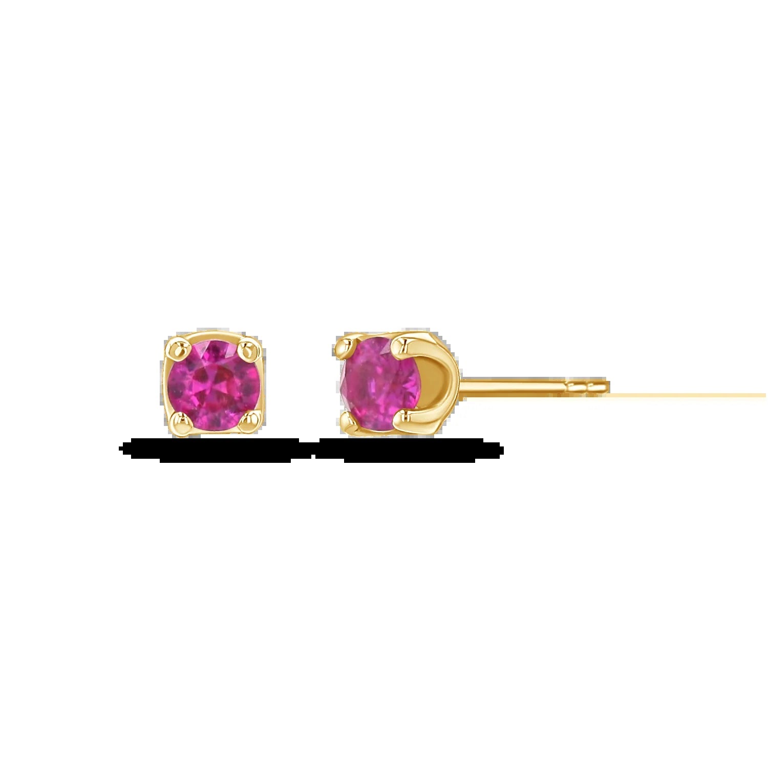 14K Gold Solitaire Studs - My Store