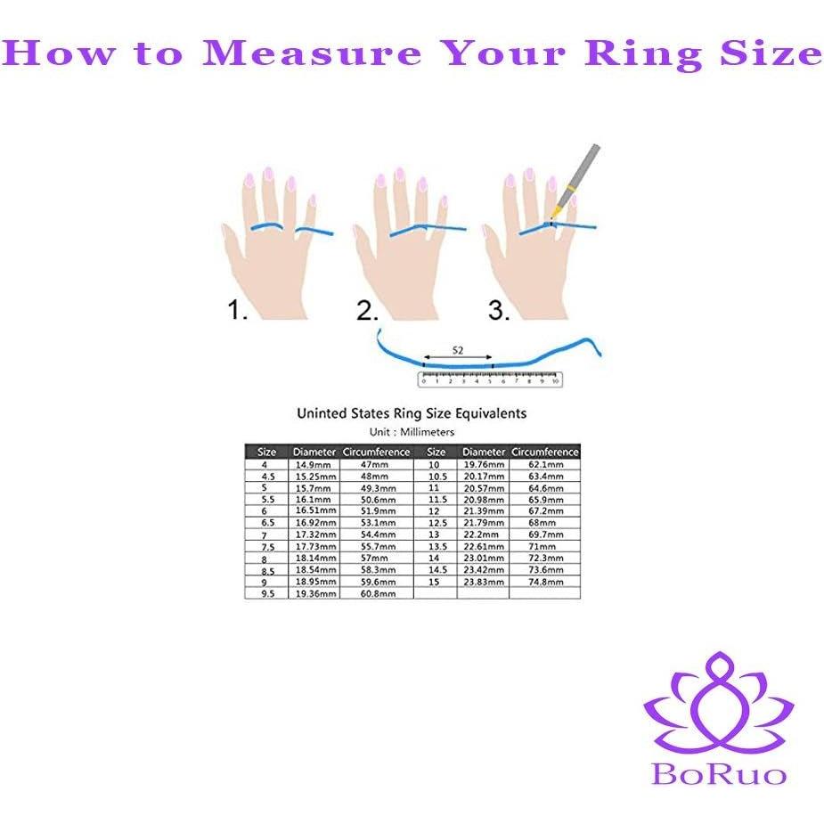 925 Sterling Silver Ring, Cubic Zirconia CZ Eternity Engagement Wedding Band Ring - My Store