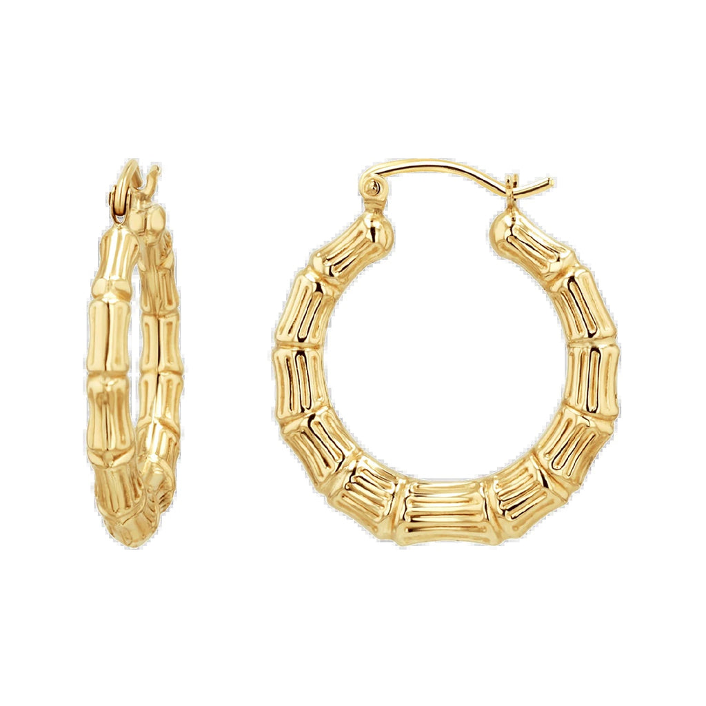 Bamboo Hoop Earrings - My Store