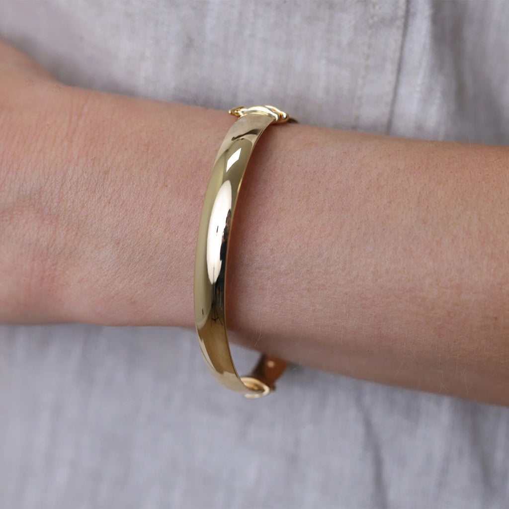 Chunky Hinged Bangle (7Mm) - My Store