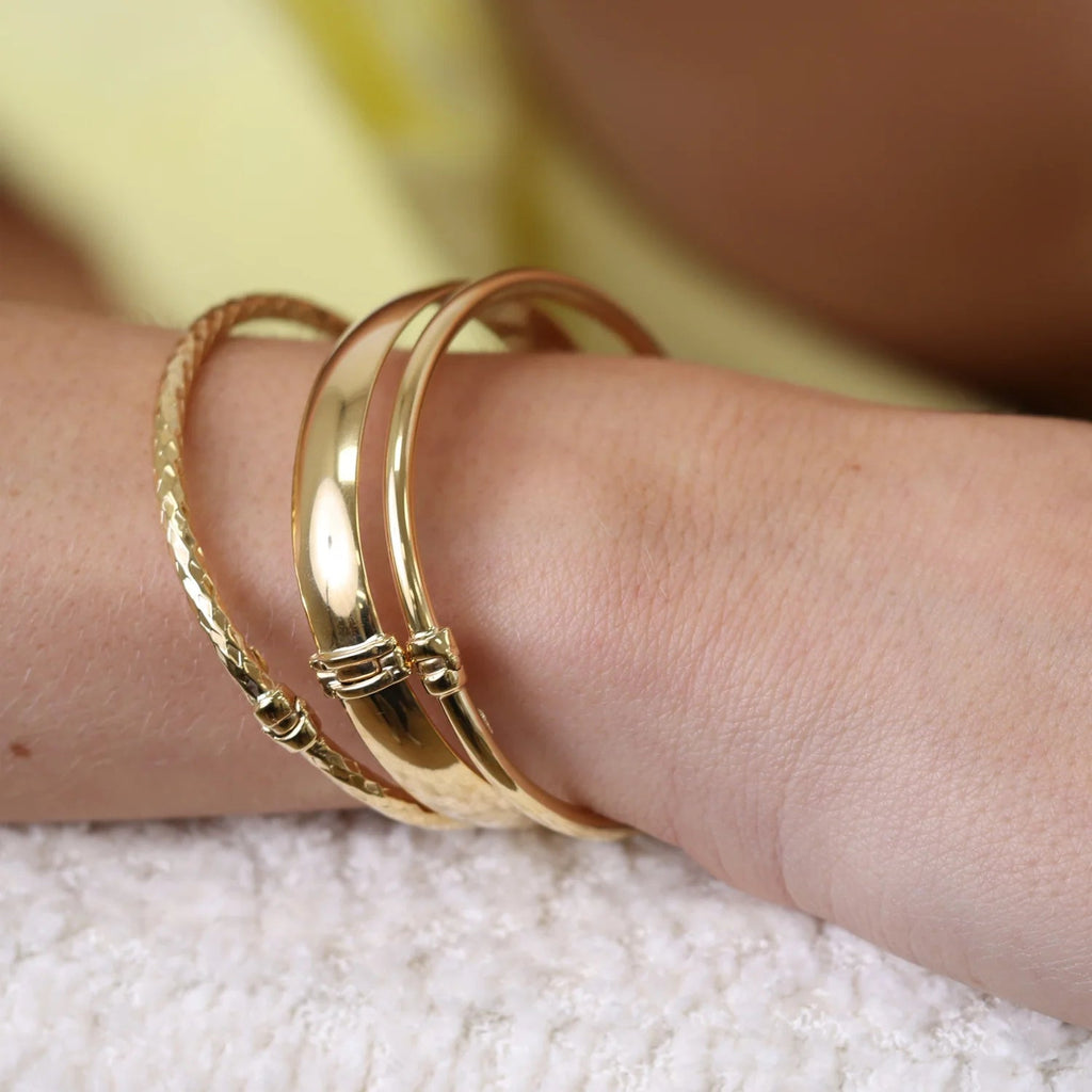 Chunky Hinged Bangle (7Mm) - My Store