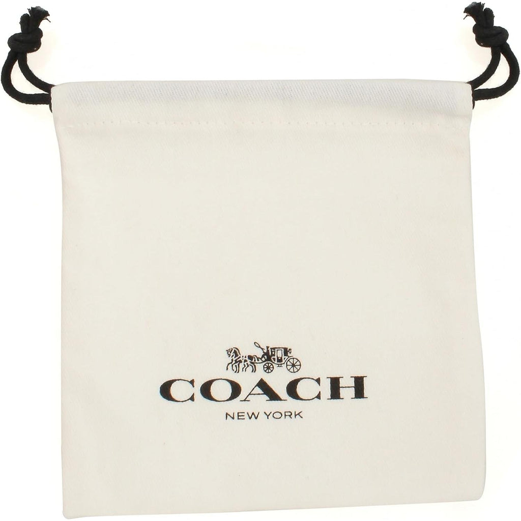 COACH Pave Enamel Heart Huggie Earrings - My Store