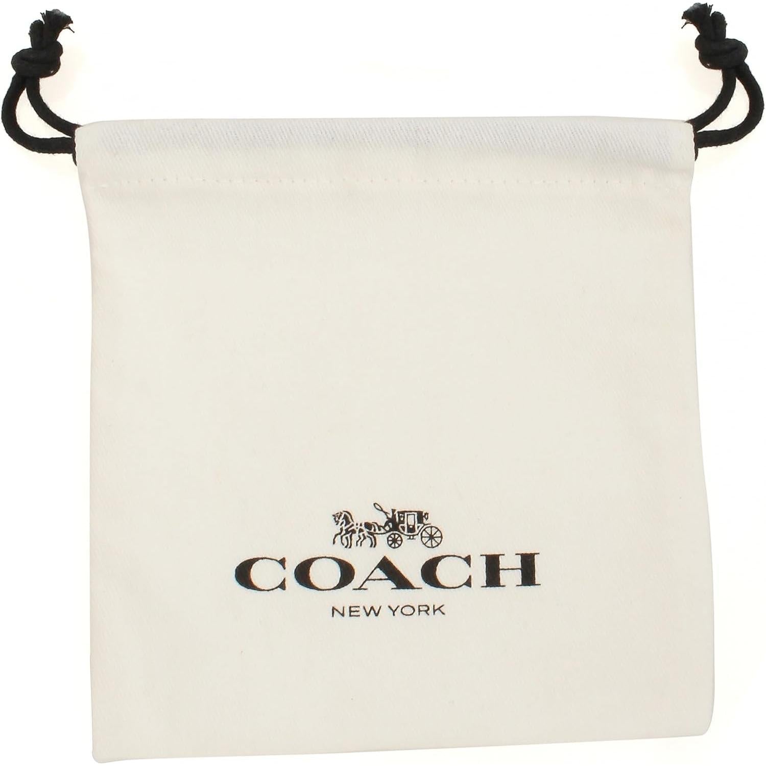 COACH Pave Enamel Heart Huggie Earrings - My Store