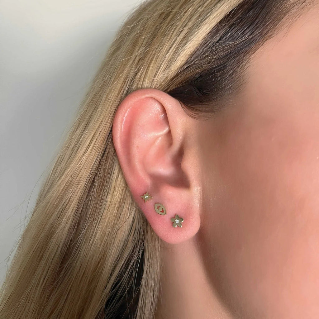 Diamond Starburst Stud Earrings - My Store