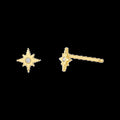Diamond Starburst Stud Earrings - My Store