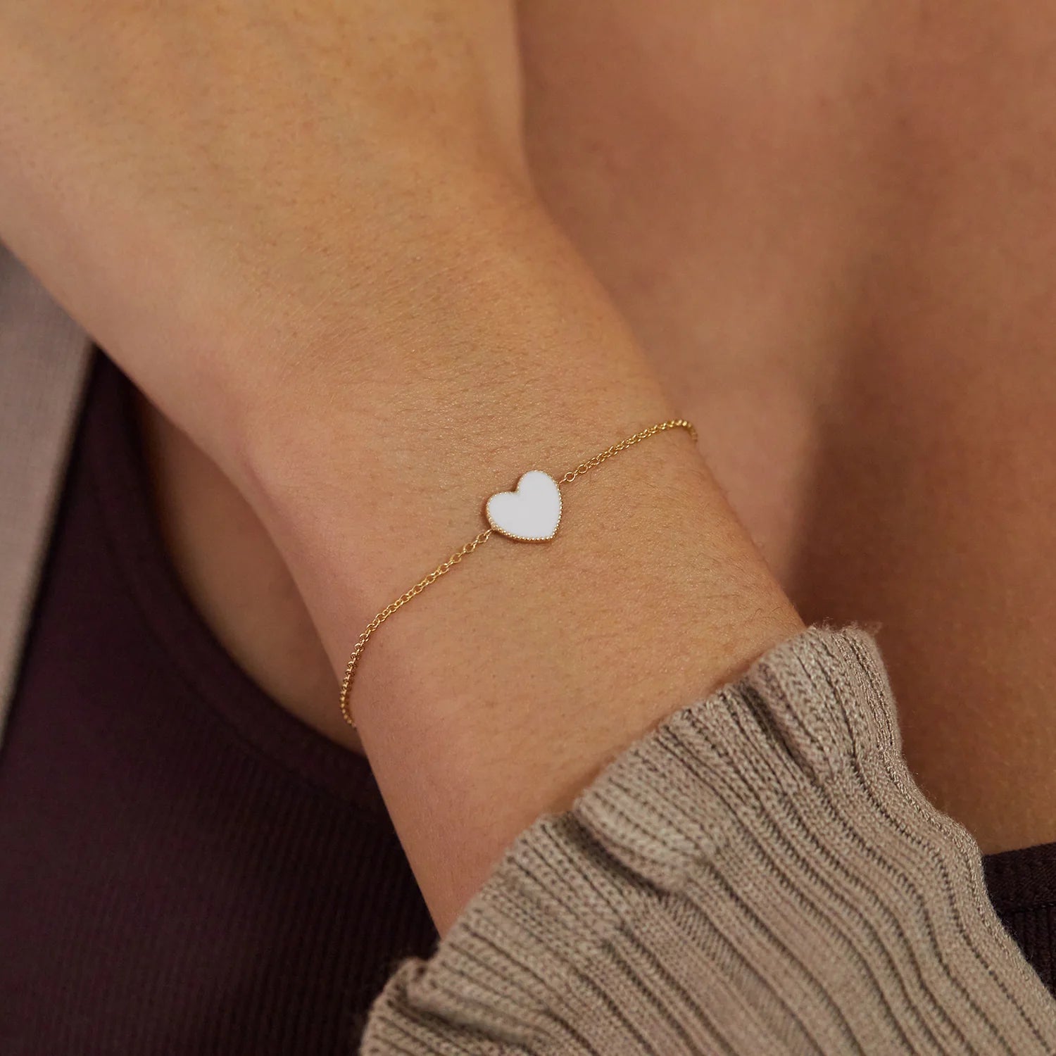 Enamel Heart Bracelet - My Store