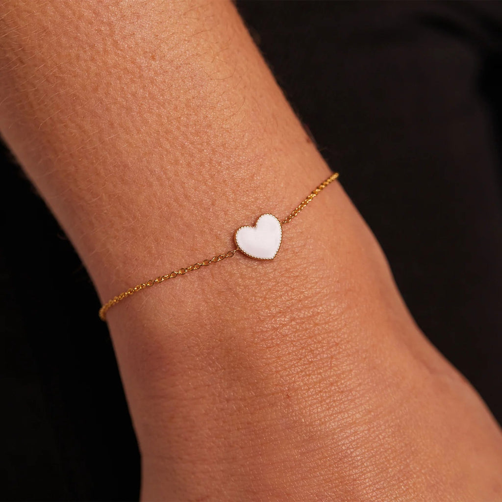 Enamel Heart Bracelet - My Store