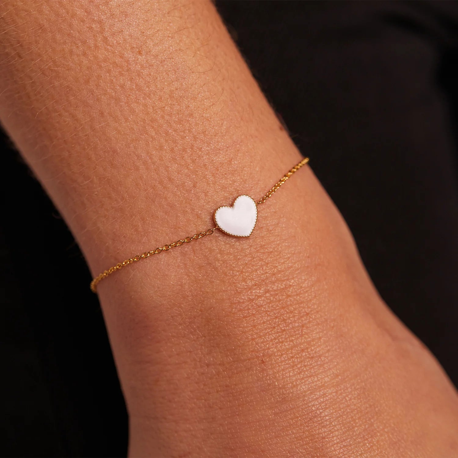 Enamel Heart Bracelet - My Store