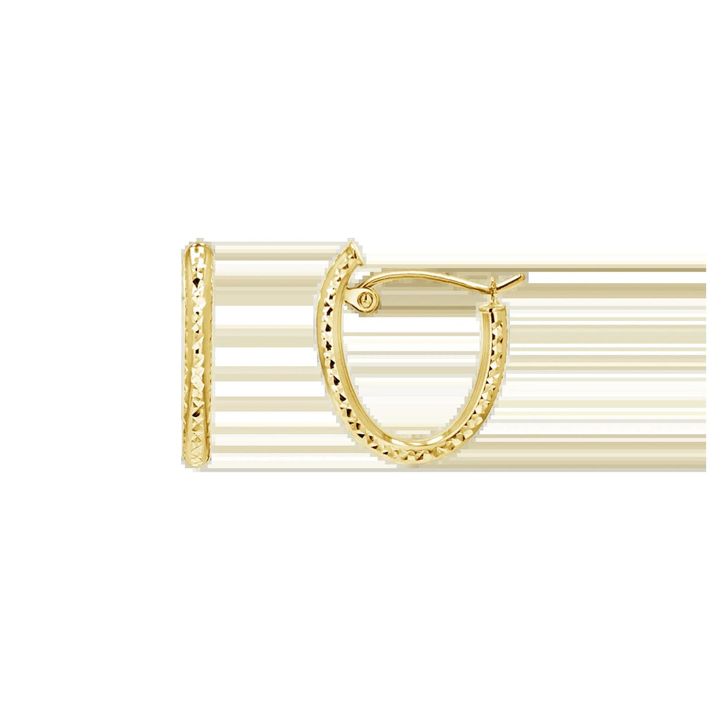 Glimmer Oval Hoop Earrings - My Store