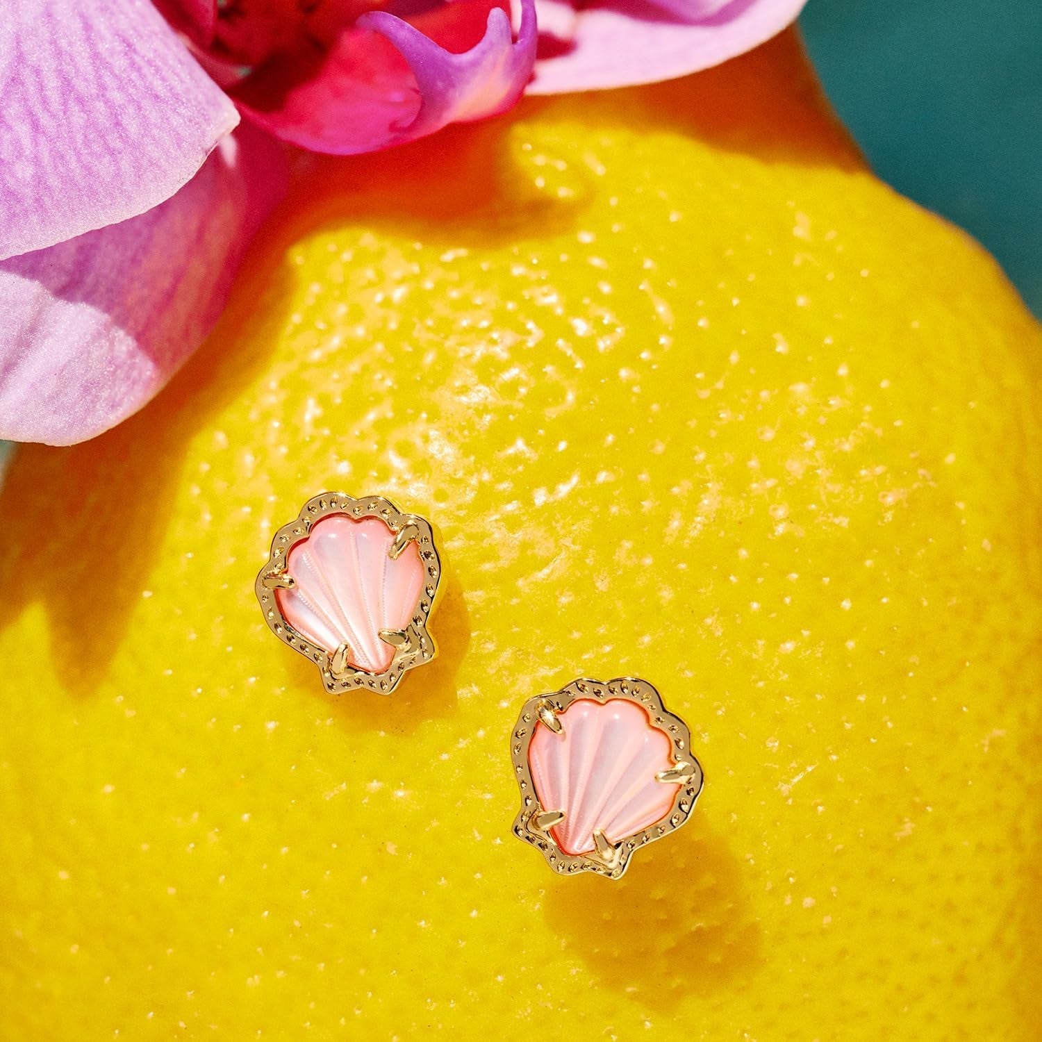 Kendra Scott Brynne Shell Stud Earrings, Fashion Jewelry for Women - My Store
