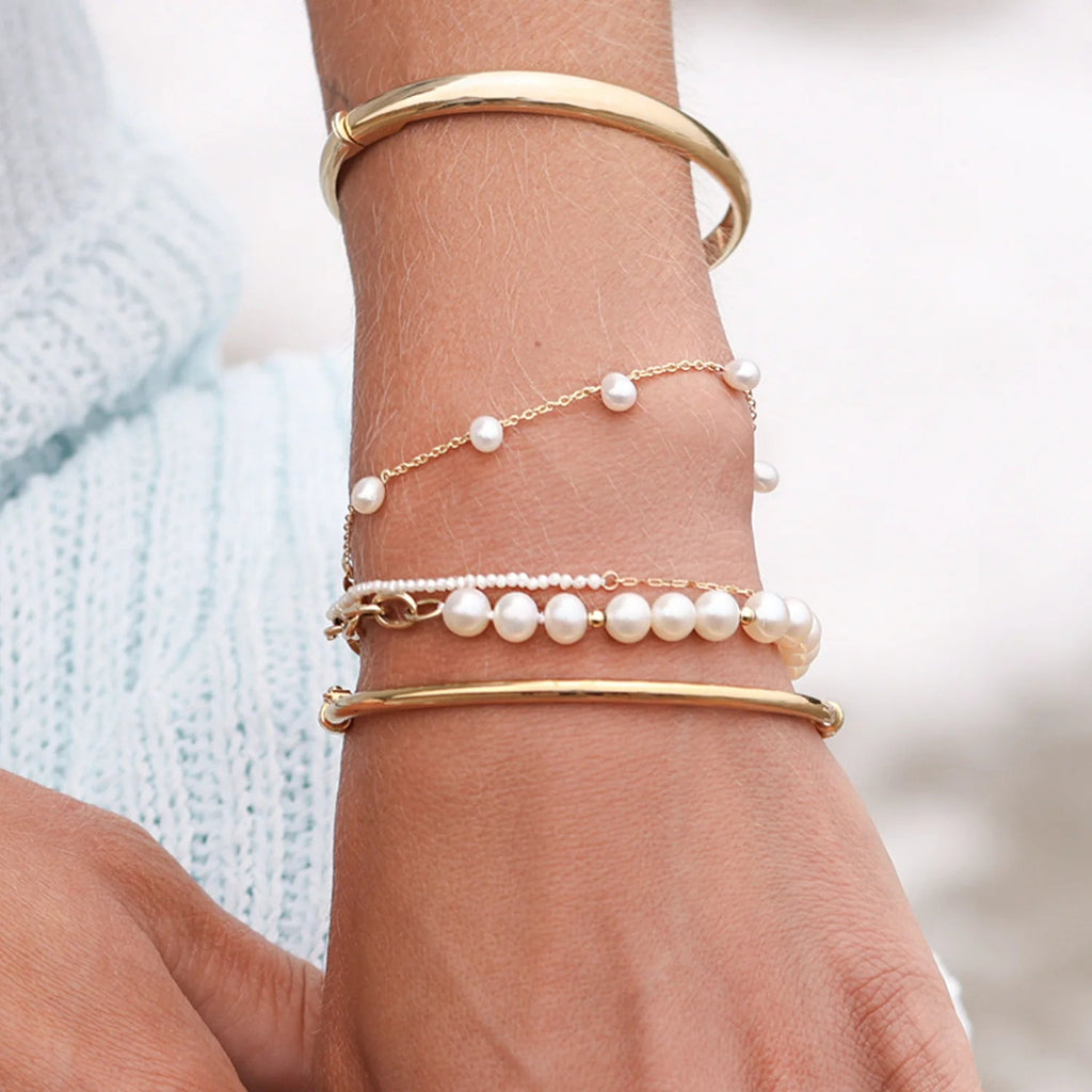 Pearl Drop Station Bracelet - My Store