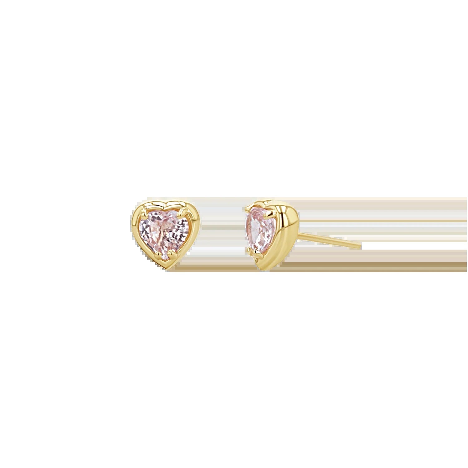 Sapphire Heart Stud Earrings - My Store