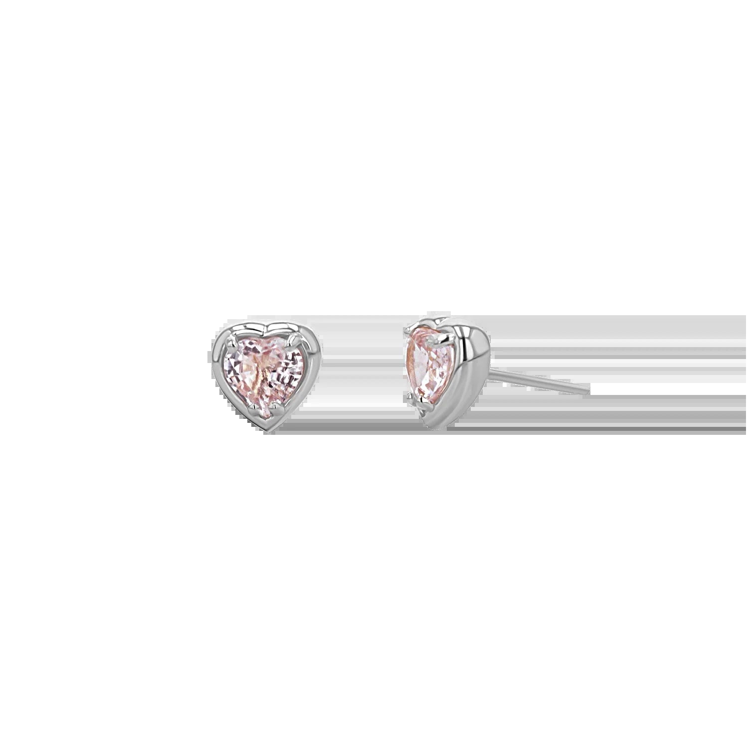 Sapphire Heart Stud Earrings - My Store