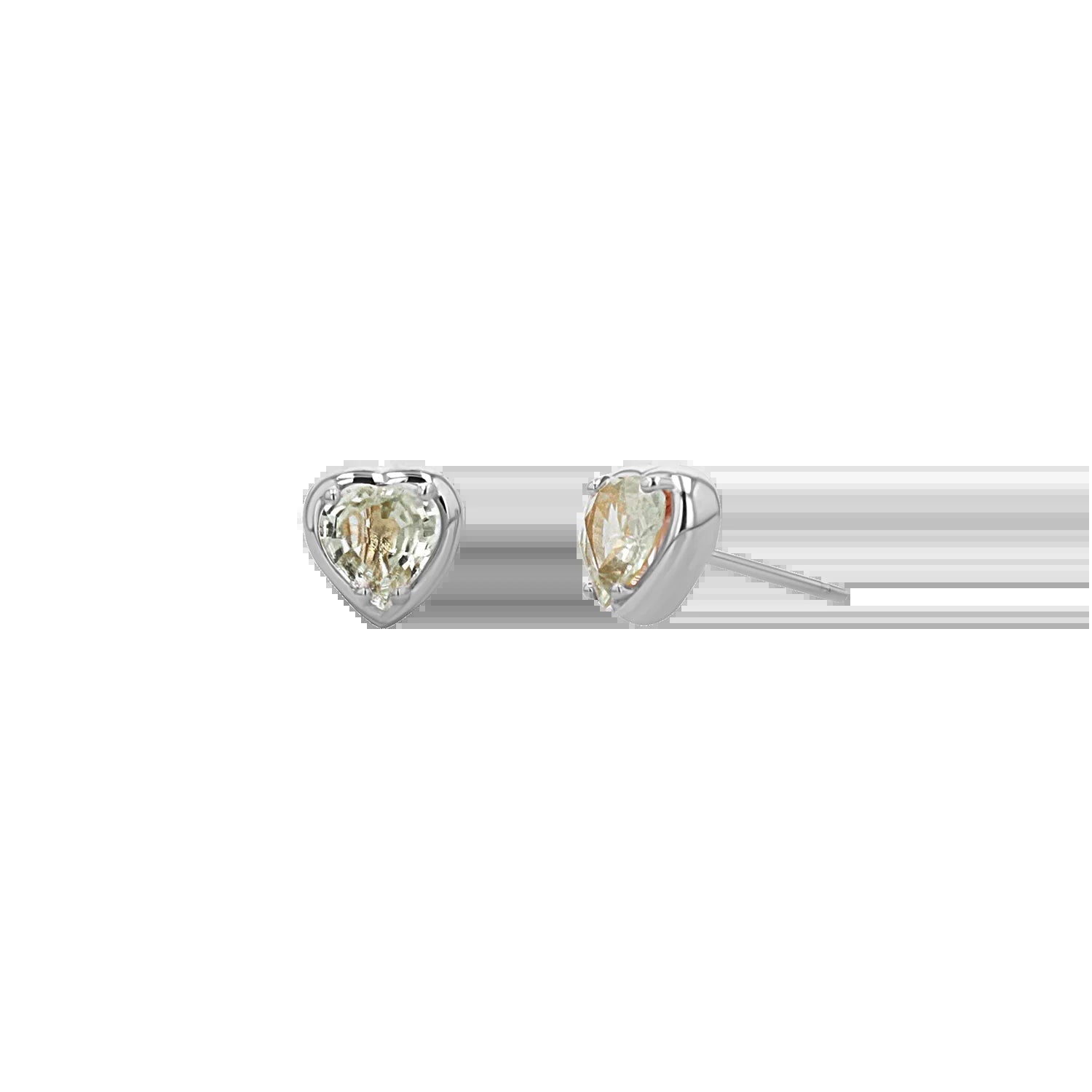 Sapphire Heart Stud Earrings - My Store