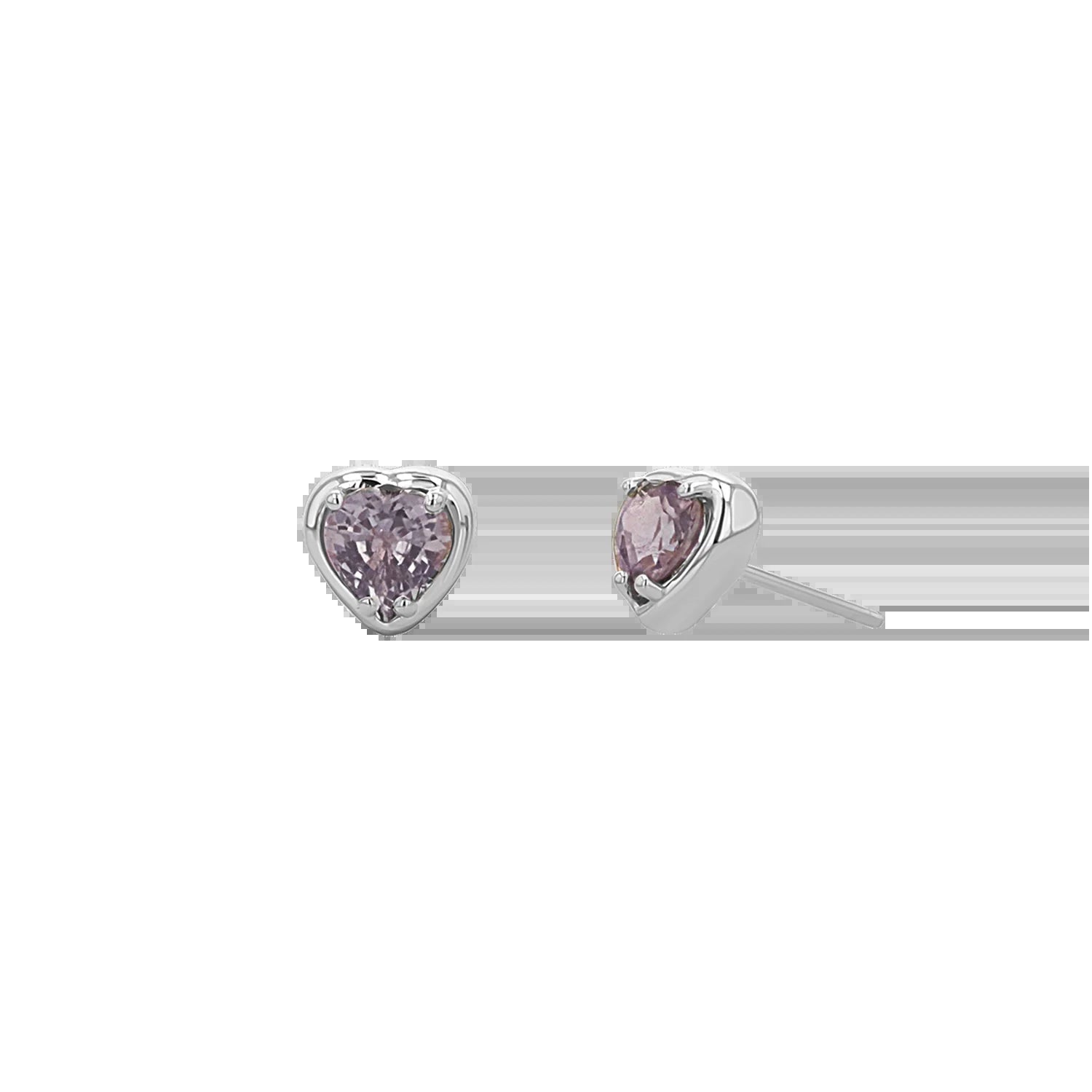 Sapphire Heart Stud Earrings - My Store