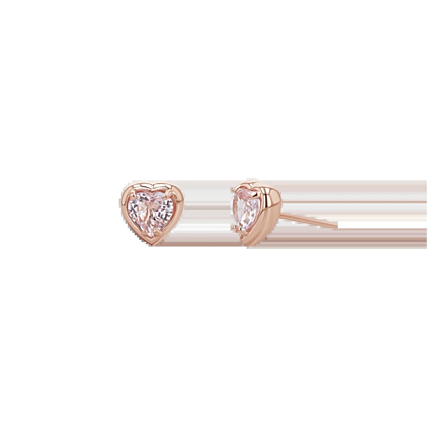 Sapphire Heart Stud Earrings - My Store