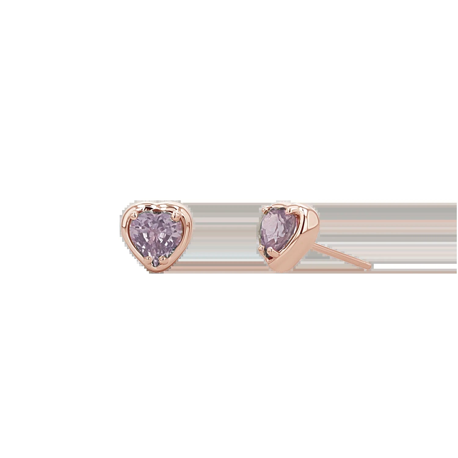 Sapphire Heart Stud Earrings - My Store