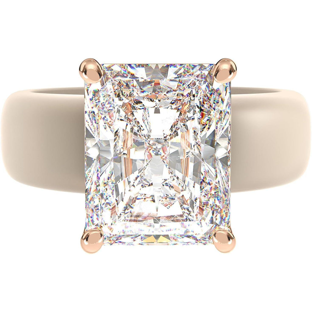 Silicone Ring with Stone - Emerald Cut Cubic Zirconia Solitaire Engagement Ring for Women - Rubber Wedding Bands - Patented Design - My Store