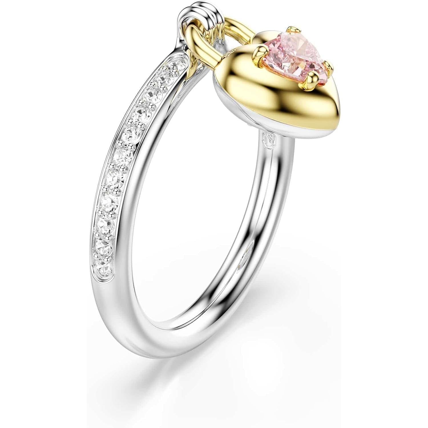 Swarovski Idyllia Motif Ring, Mixed Cuts, Heart, Multicolored, Mixed Metal Finish - My Store