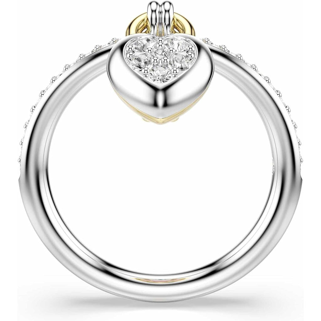 Swarovski Idyllia Motif Ring, Mixed Cuts, Heart, Multicolored, Mixed Metal Finish - My Store