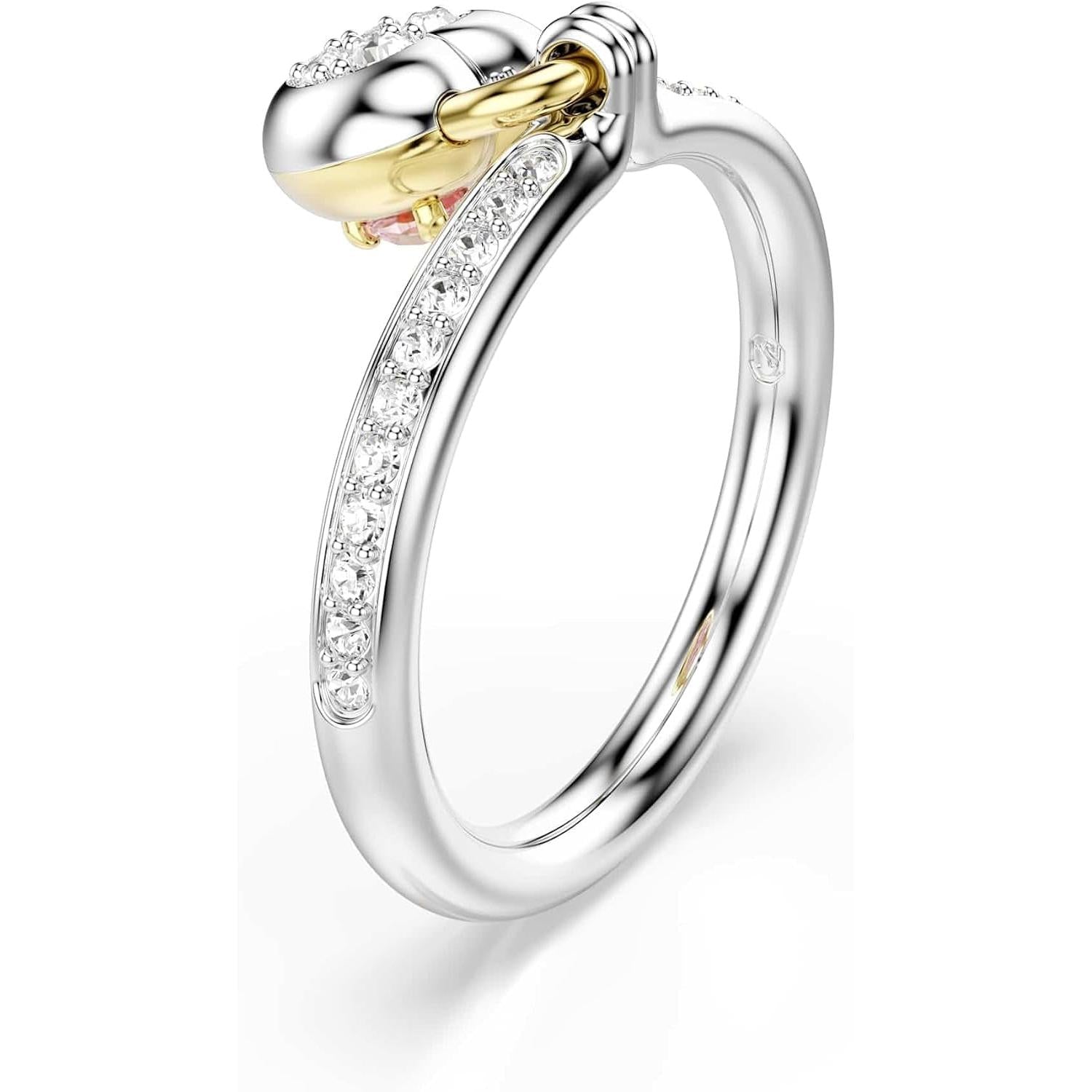 Swarovski Idyllia Motif Ring, Mixed Cuts, Heart, Multicolored, Mixed Metal Finish - My Store