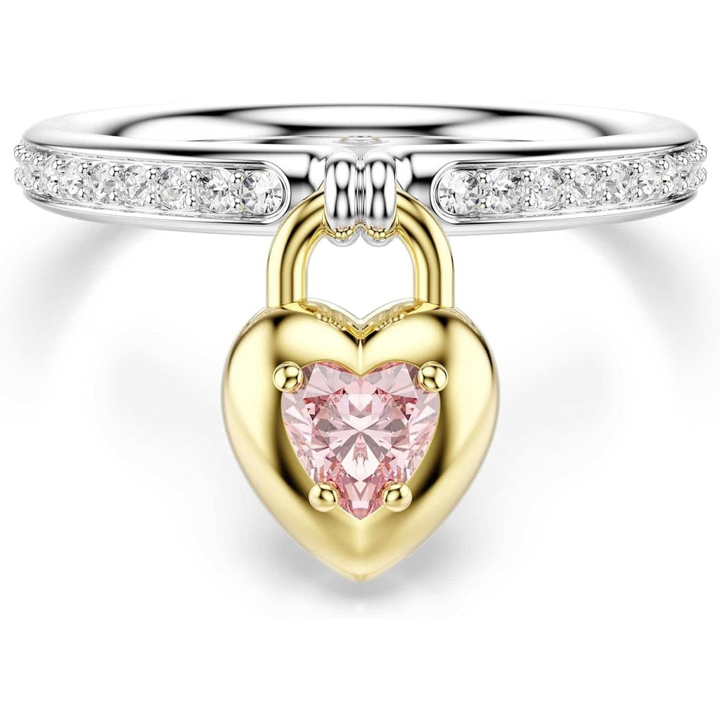 Swarovski Idyllia Motif Ring, Mixed Cuts, Heart, Multicolored, Mixed Metal Finish - My Store