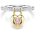 Swarovski Idyllia Motif Ring, Mixed Cuts, Heart, Multicolored, Mixed Metal Finish - My Store