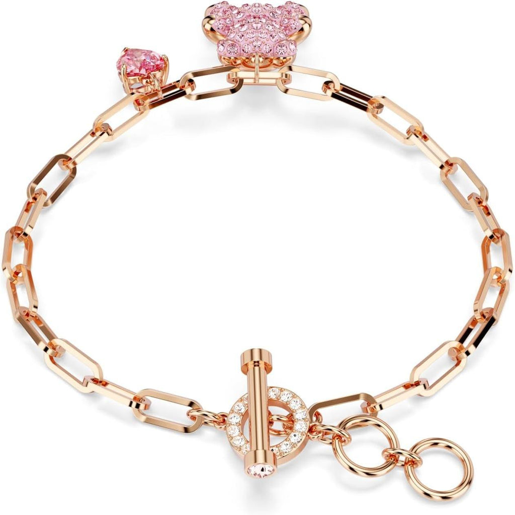 Swarovski Teddy Bracelet Bear, Pink, Rose Gold-Tone Finish - My Store