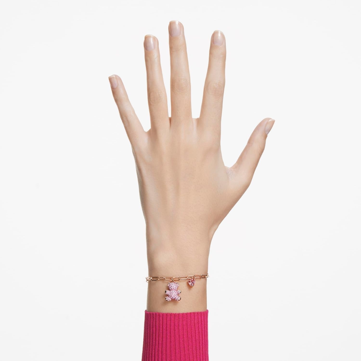 Swarovski Teddy Bracelet Bear, Pink, Rose Gold-Tone Finish - My Store