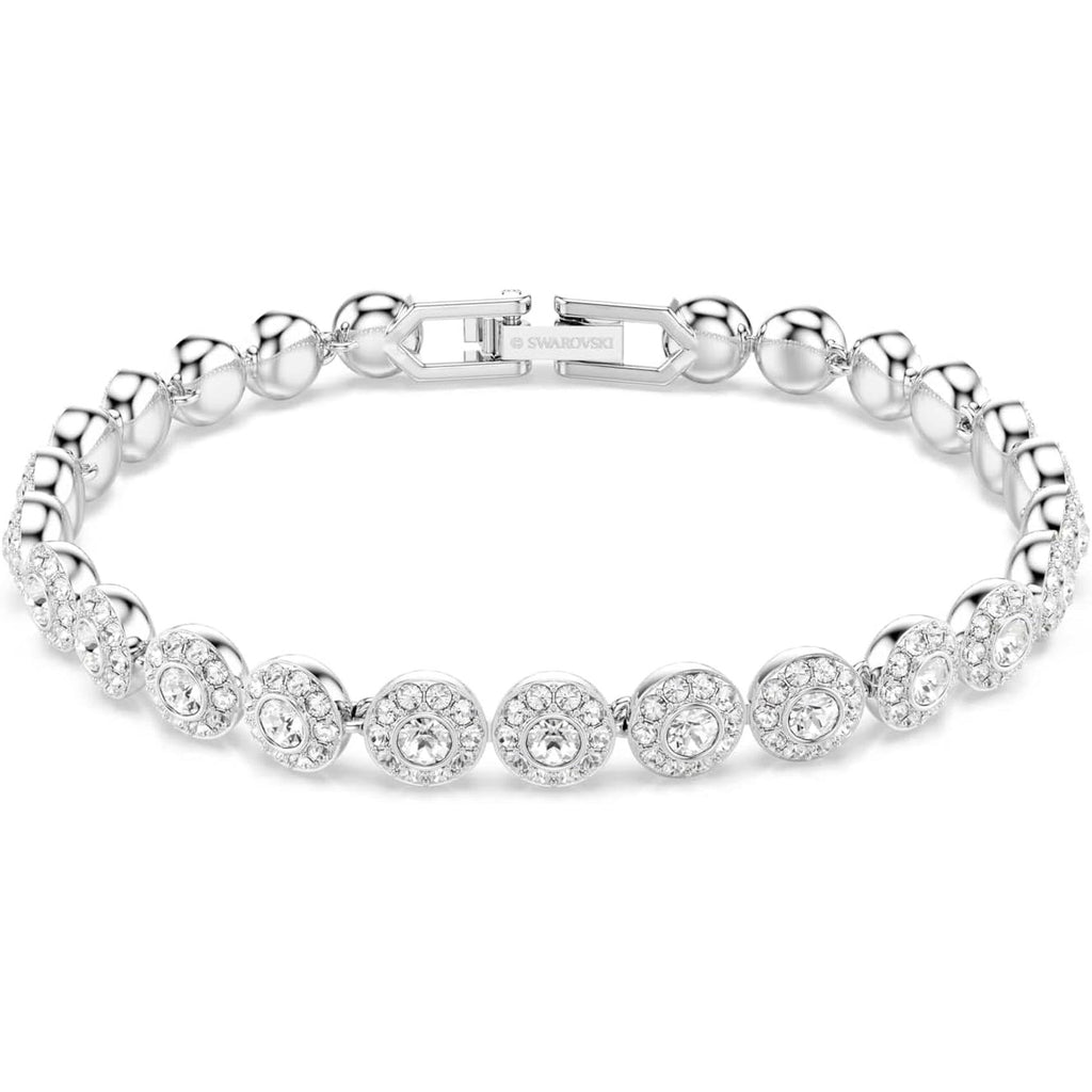 Swarovski Una Angelic Bracelet with White Crystals on a Rhodium Plated Setting - My Store
