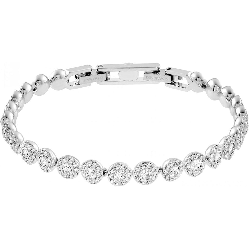 Swarovski Una Angelic Bracelet with White Crystals on a Rhodium Plated Setting - My Store