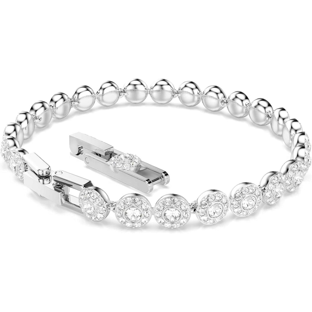 Swarovski Una Angelic Bracelet with White Crystals on a Rhodium Plated Setting - My Store