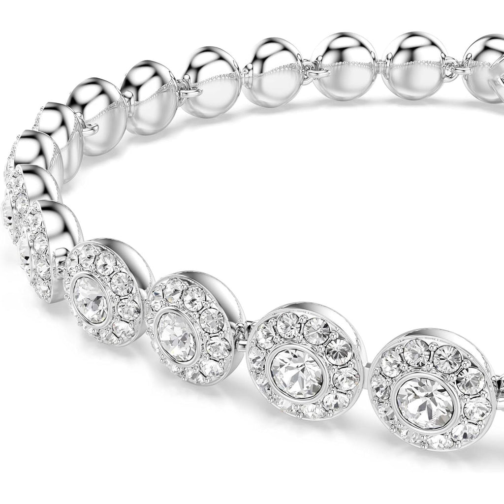 Swarovski Una Angelic Bracelet with White Crystals on a Rhodium Plated Setting - My Store