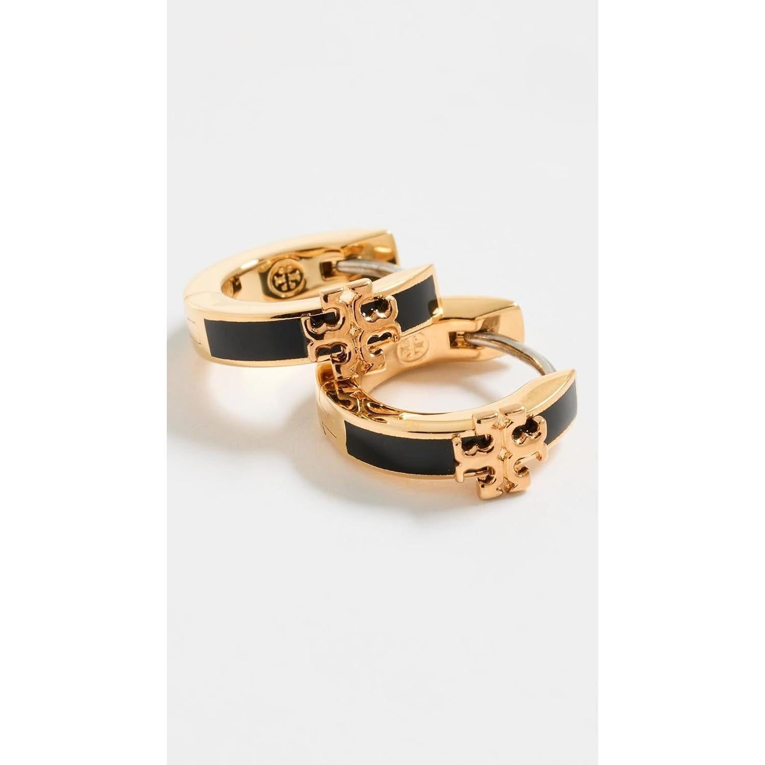 Tory Burch Women'S Icon Enamel Huggie Earrings - My Store