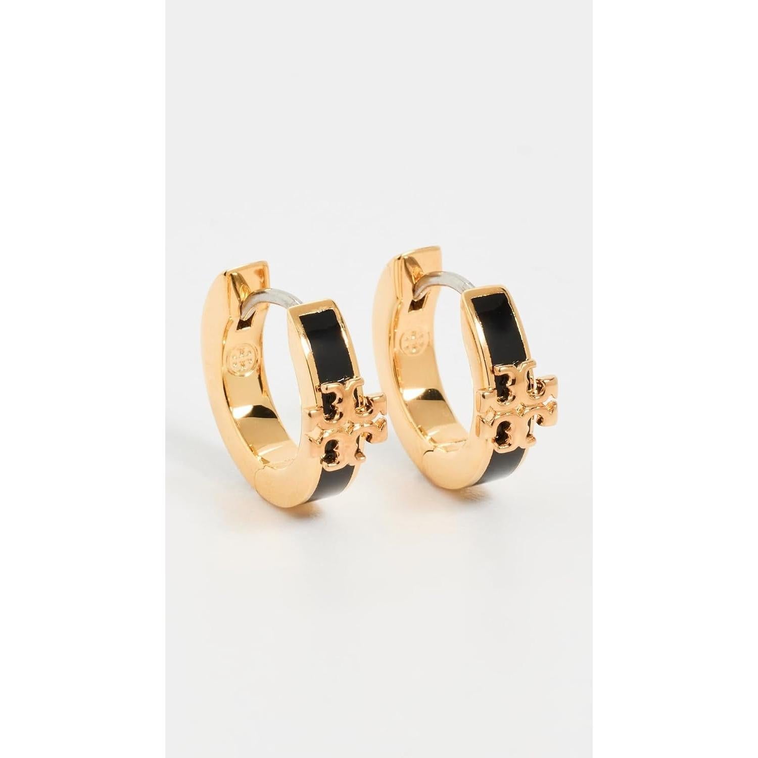 Tory Burch Women'S Icon Enamel Huggie Earrings - My Store