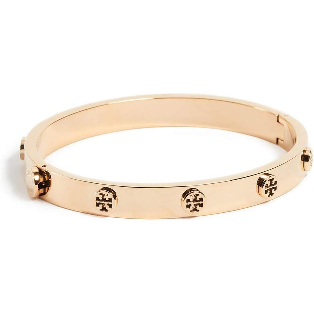 Tory Burch Women'S Icon Hinge Bracelet, Tory Gold, Medium - My Store