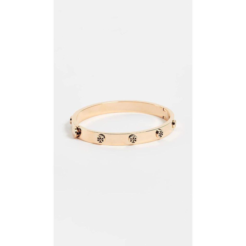 Tory Burch Women'S Icon Hinge Bracelet, Tory Gold, Medium - My Store