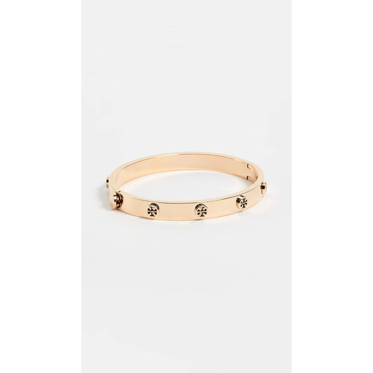 Tory Burch Women'S Icon Hinge Bracelet, Tory Gold, Medium - My Store