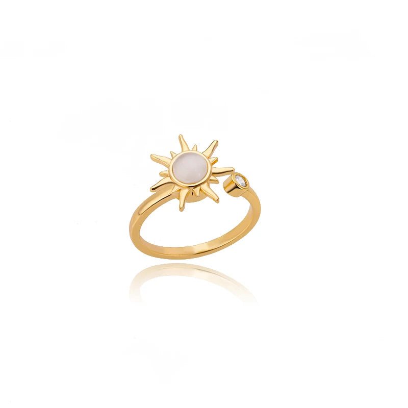Vintage Ginkgo Leaf Rings for Women Stainless Steel Adjustable Open Finger Ring Wedding Aesthetic Party Jewerly Anillos Mujer - My Store